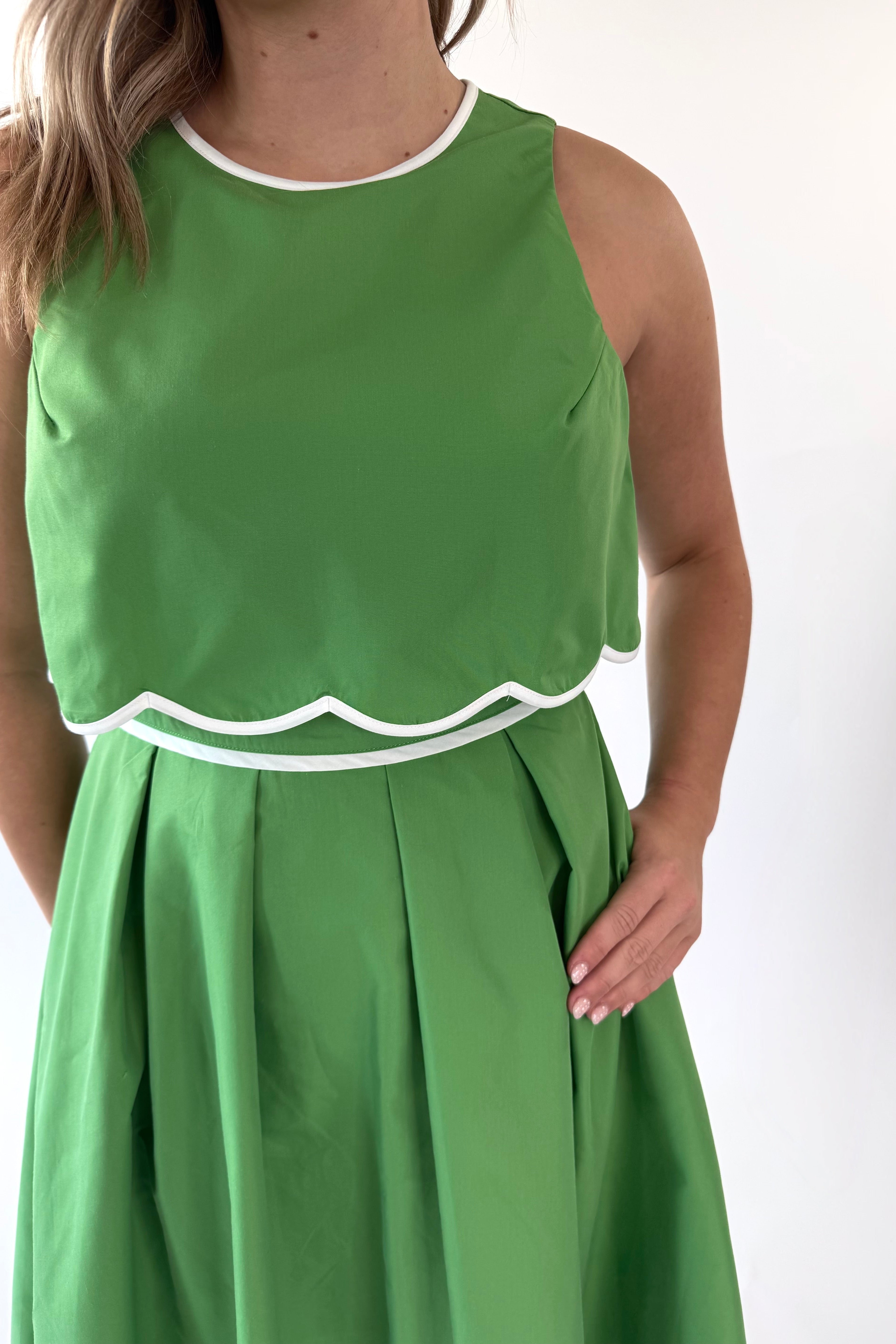 Lime Lit Midi Dress