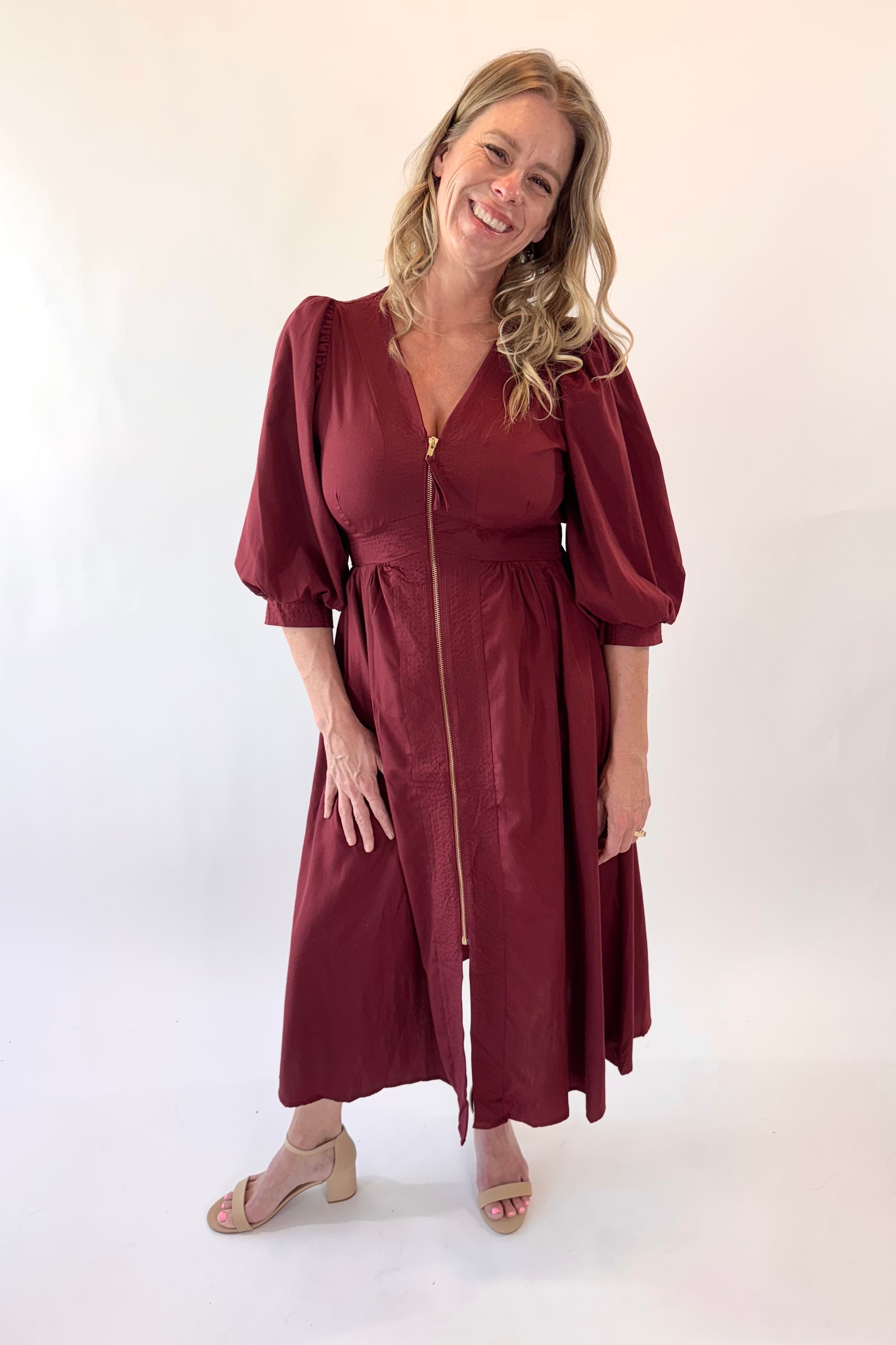 The Timeless Gather Smocked Midi Dress