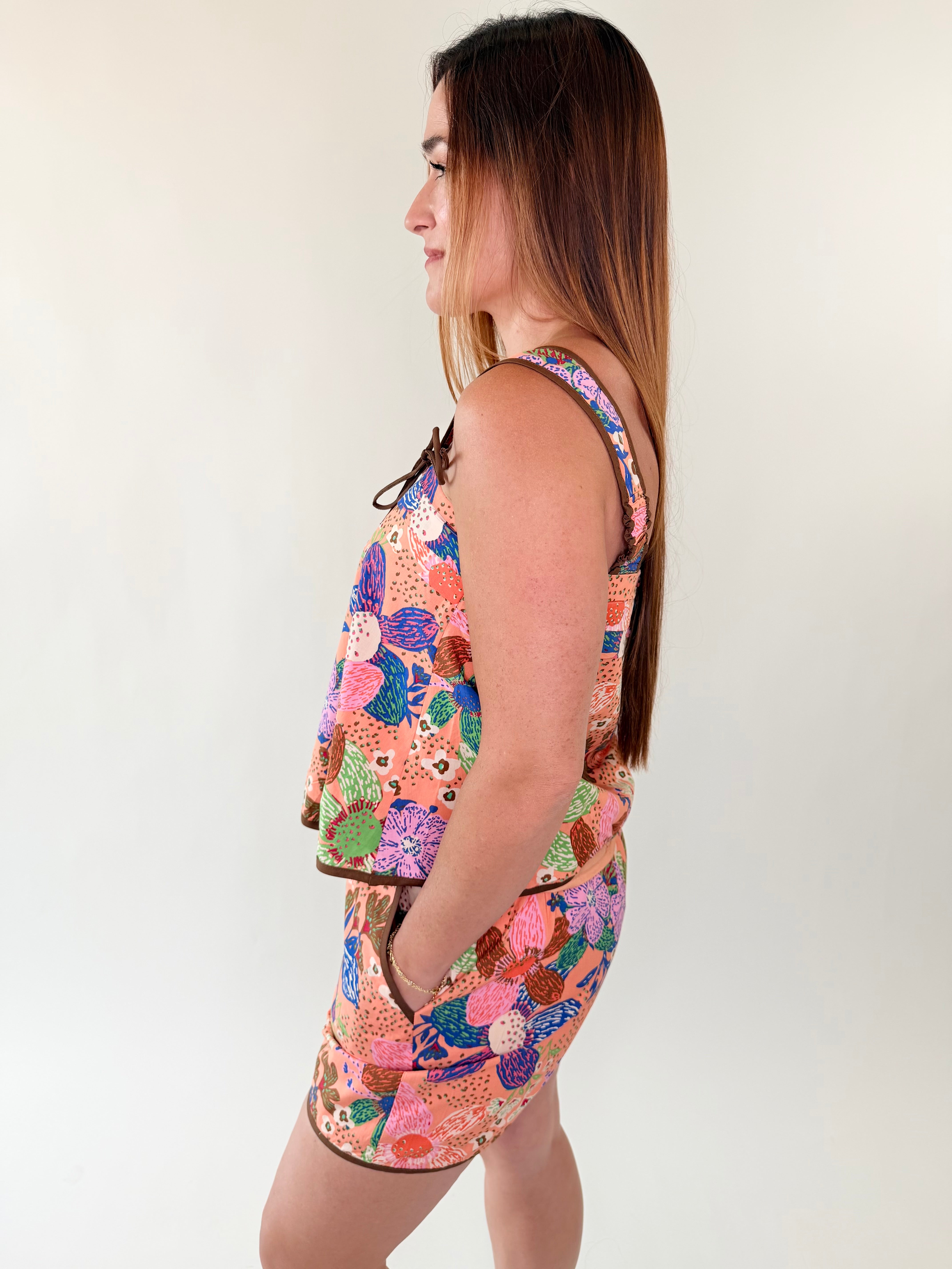 Wildflower Market Tie Top