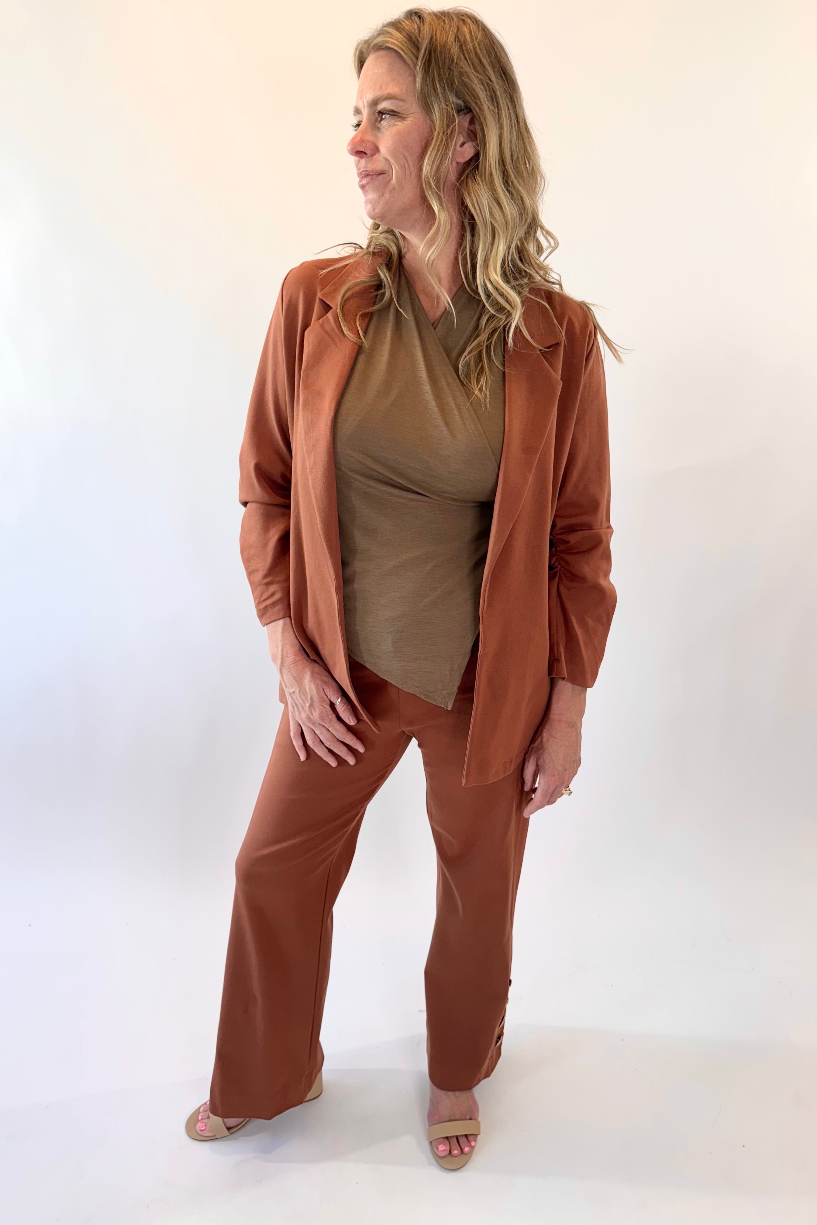 Magic Gala Button-Hem Pants