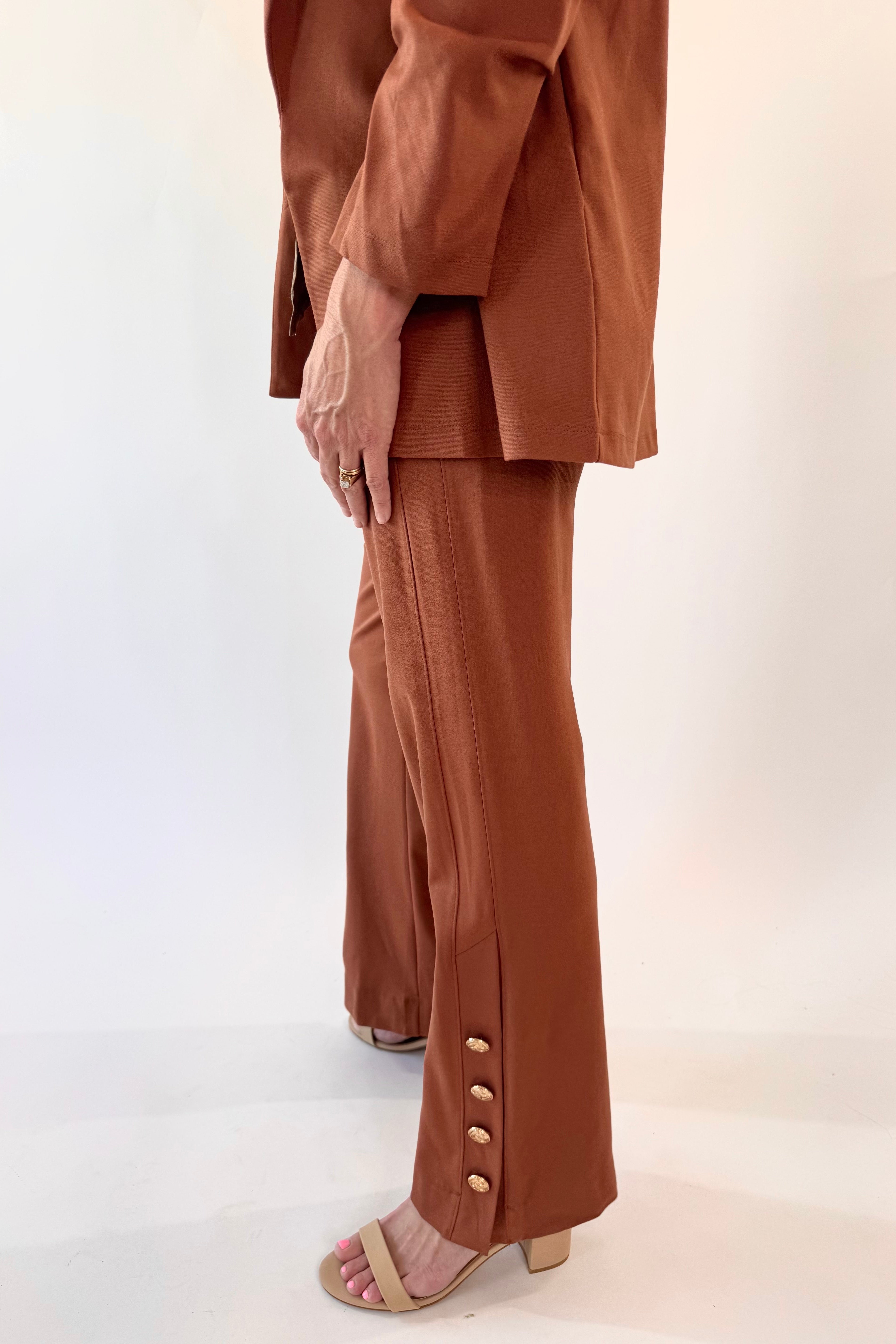 Magic Gala Button-Hem Pants