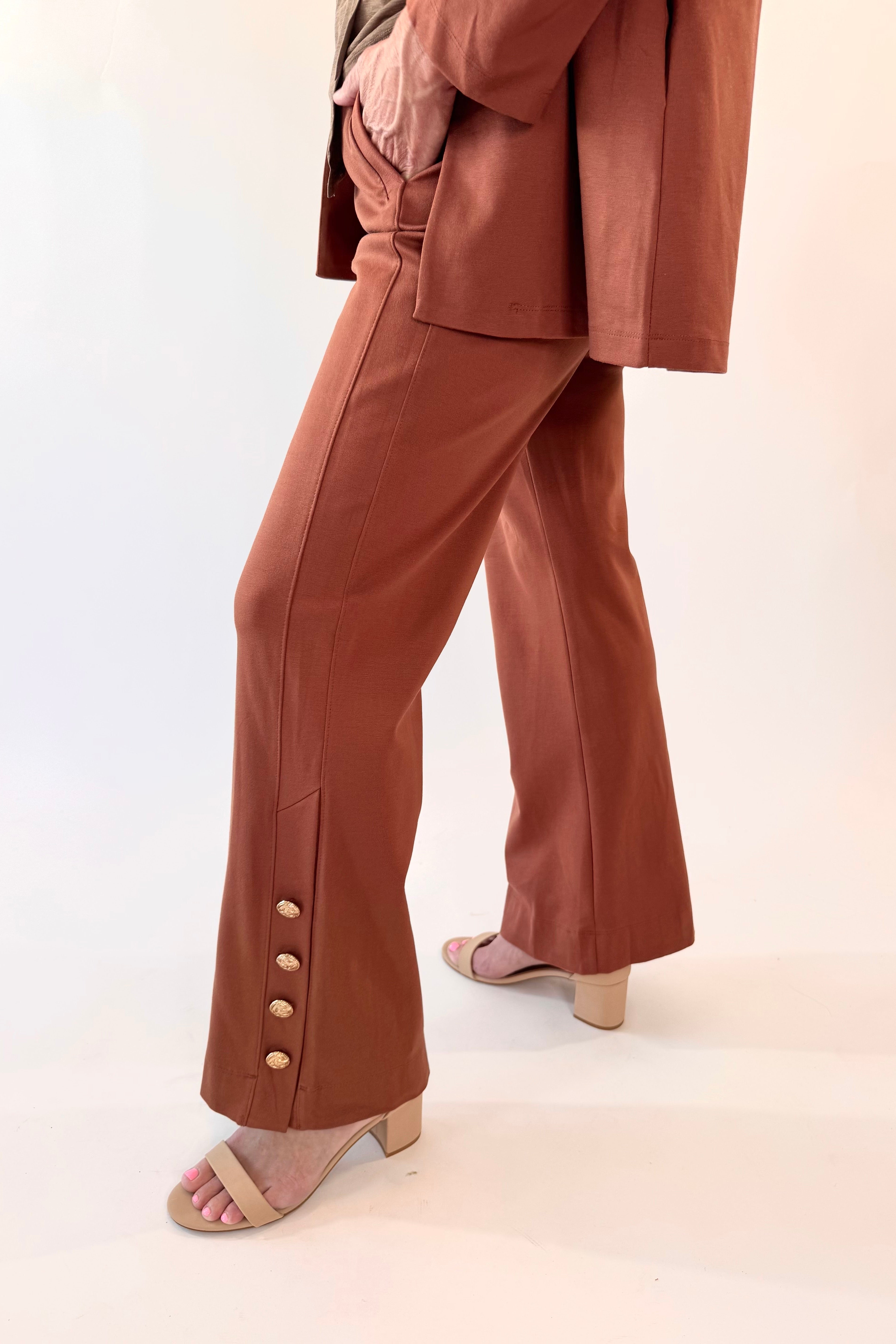 Magic Gala Button-Hem Pants