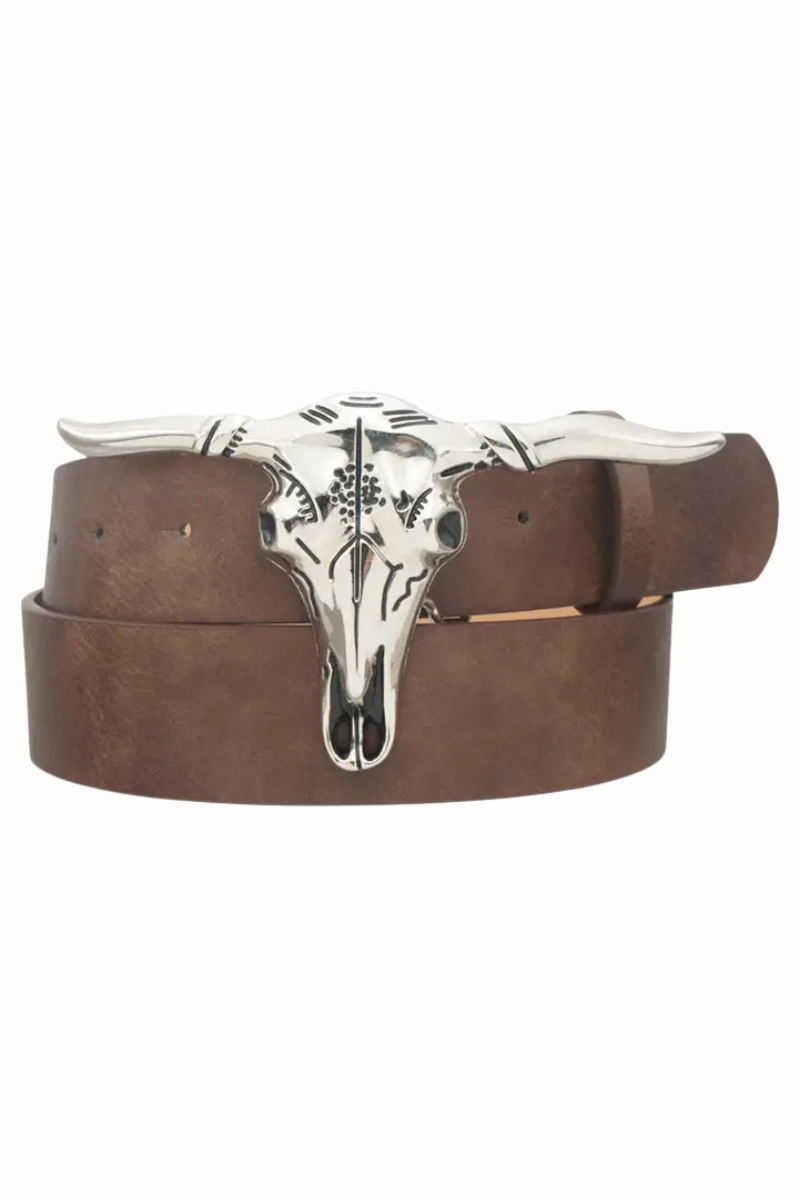 Luna Longhorn 3D Buckle Belt