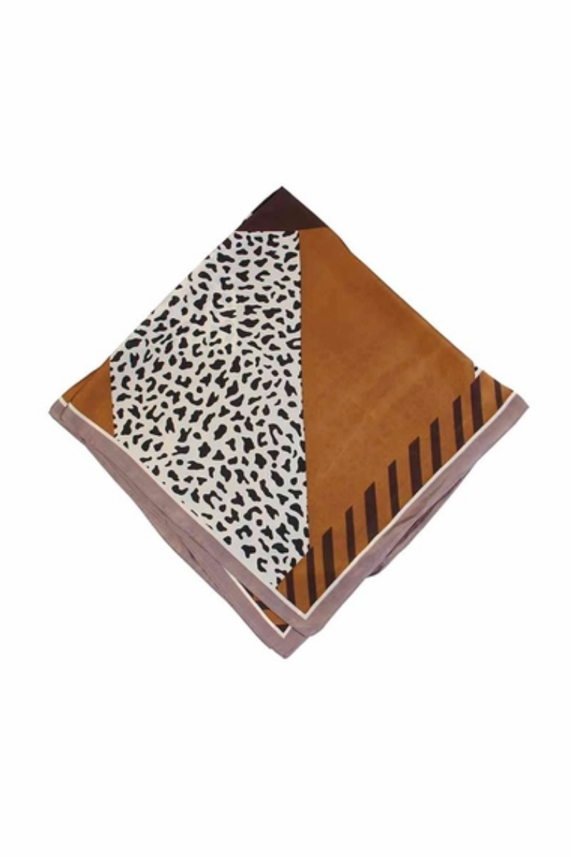 Fashion Leopard Multi-Tone Neck Scarf