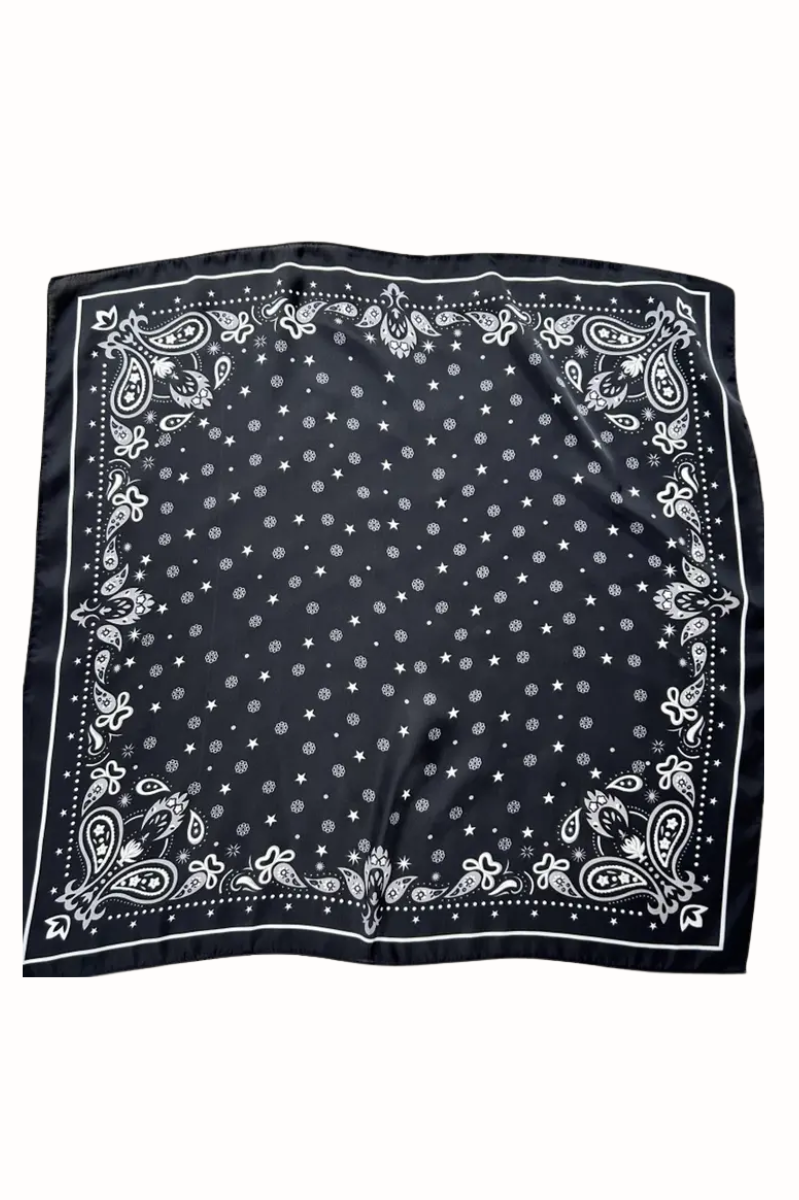 Paisley & Stars Silky Square Scarf