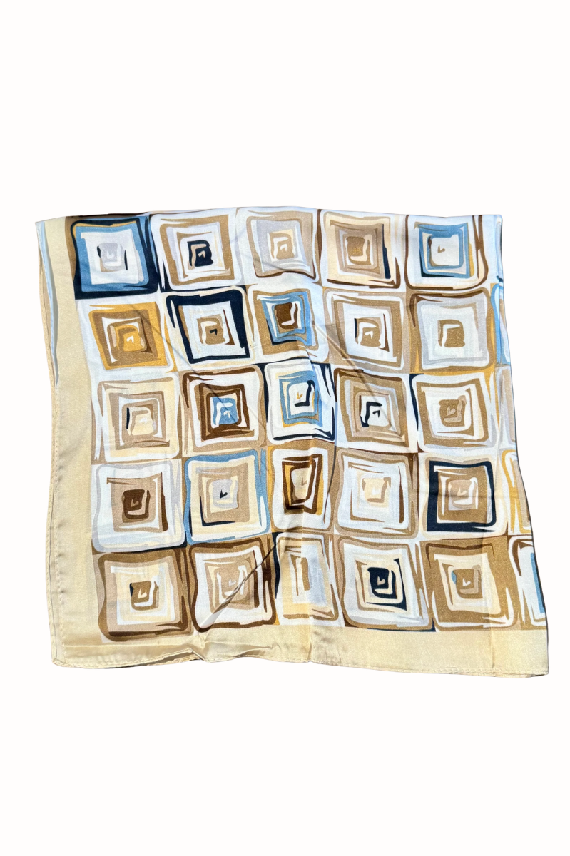 Desert Mosaic Silky Square Scarf