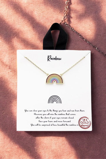 Rainbow Charm Necklace