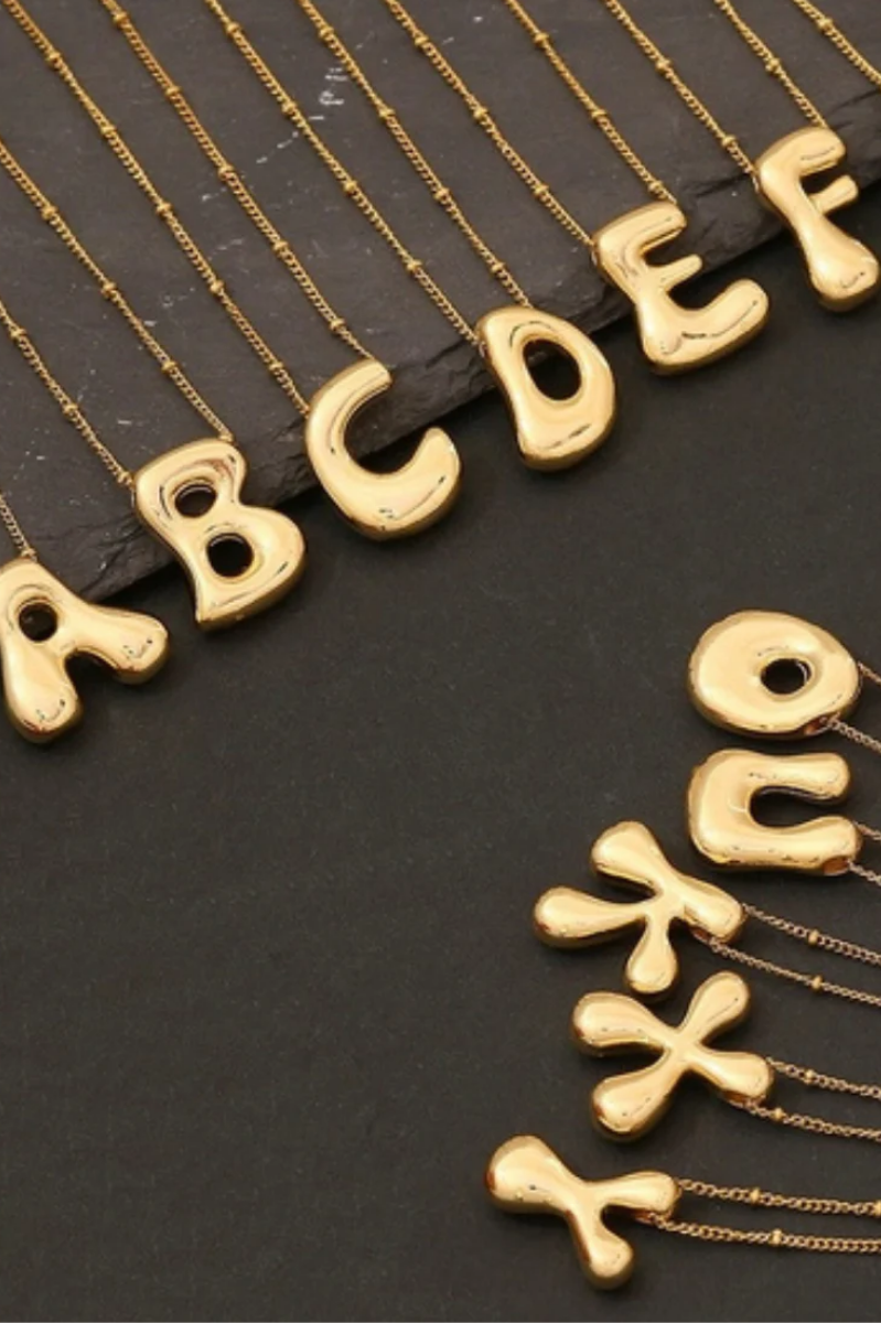 Bubble Letter Necklace