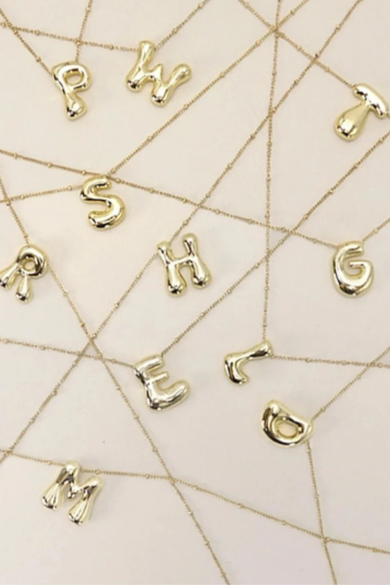 Bubble Letter Necklace