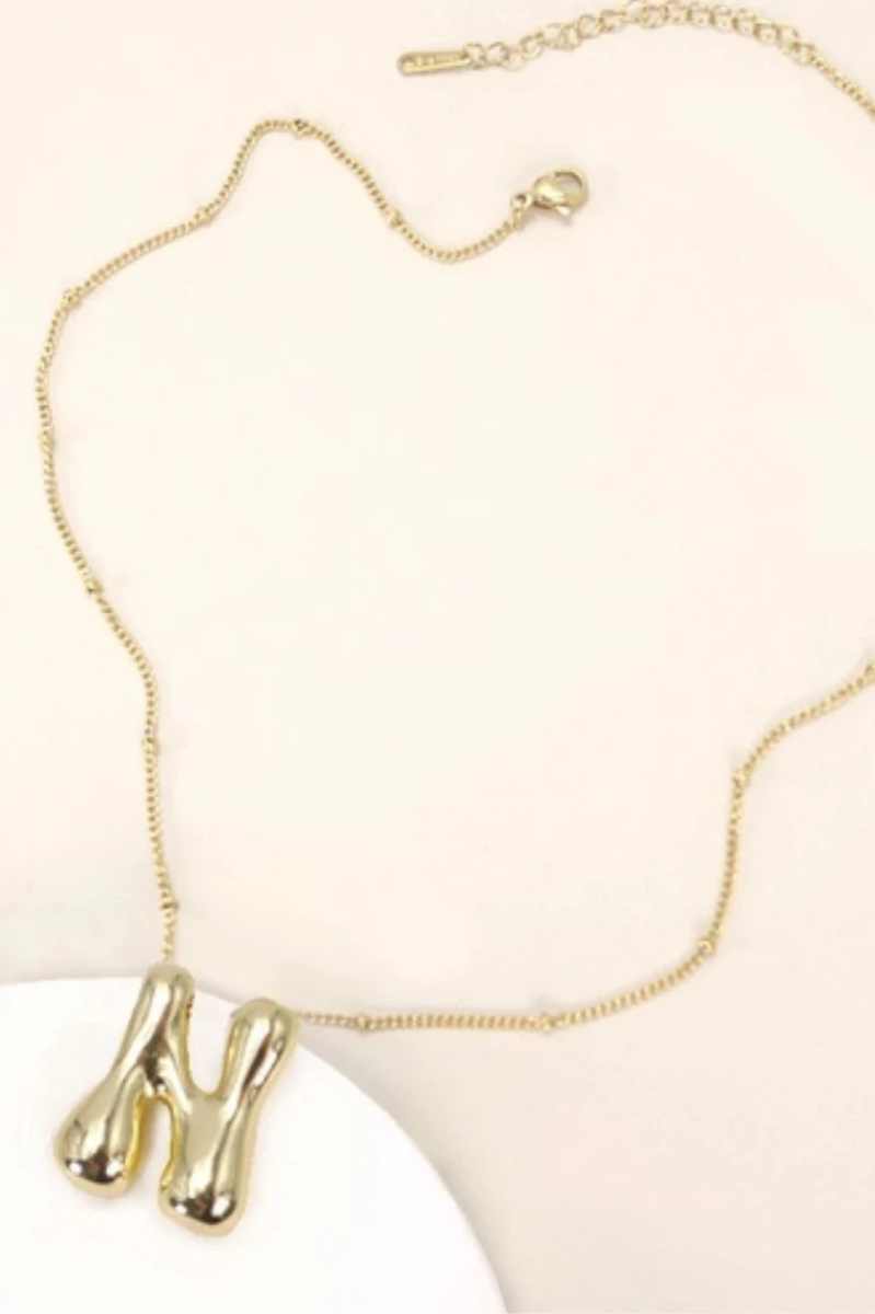 Bubble Letter Necklace