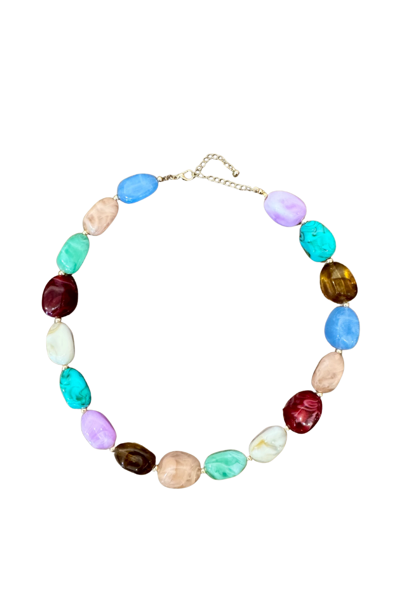 Autumn Jewels Mixed Stone Statement Necklace