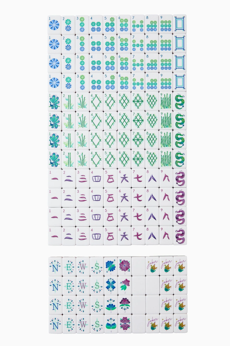 Lagoon Mahjong Tiles | Oh My Mahjong