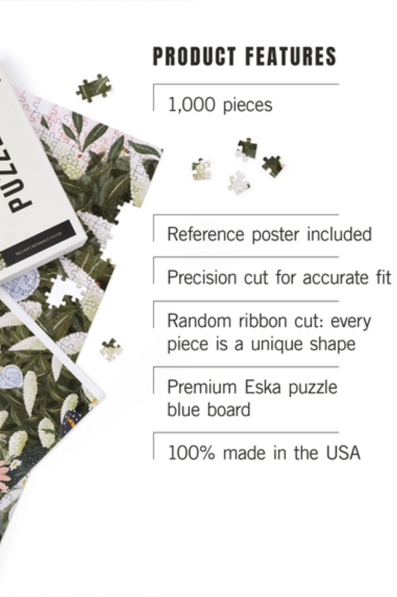 1000 Piece Puzzle | Butterfly Garden