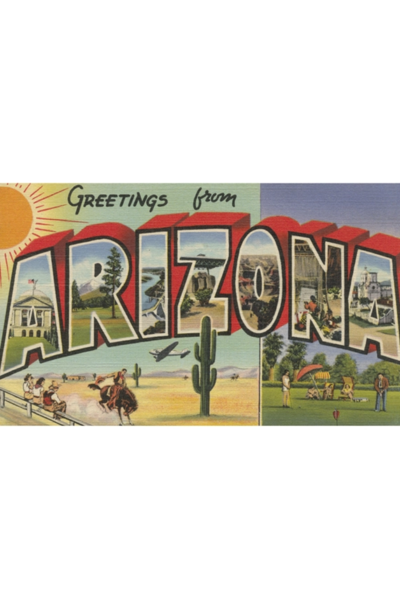 Arizona Rustic State Flag Greeting Card