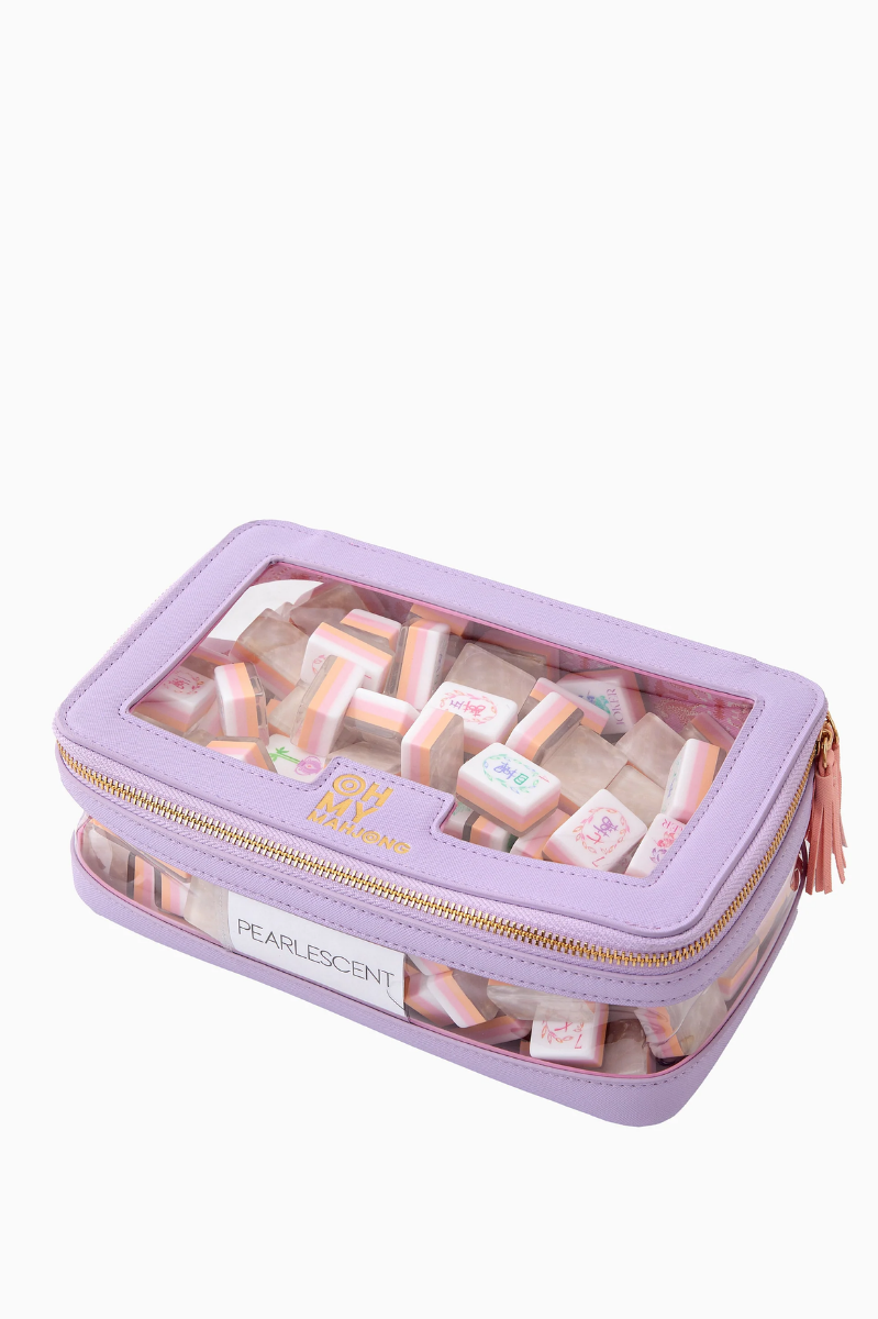 Lavender Tile Storage Bag | Oh My Mahjong