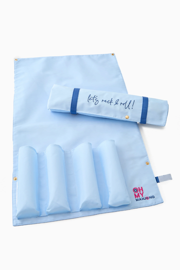 Light Blue Let's Rack & Roll Bag | Oh My Mahjong