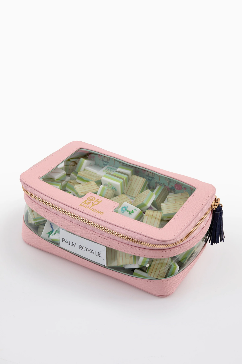 Light Pink Tile Storage Bag | Oh My Mahjong