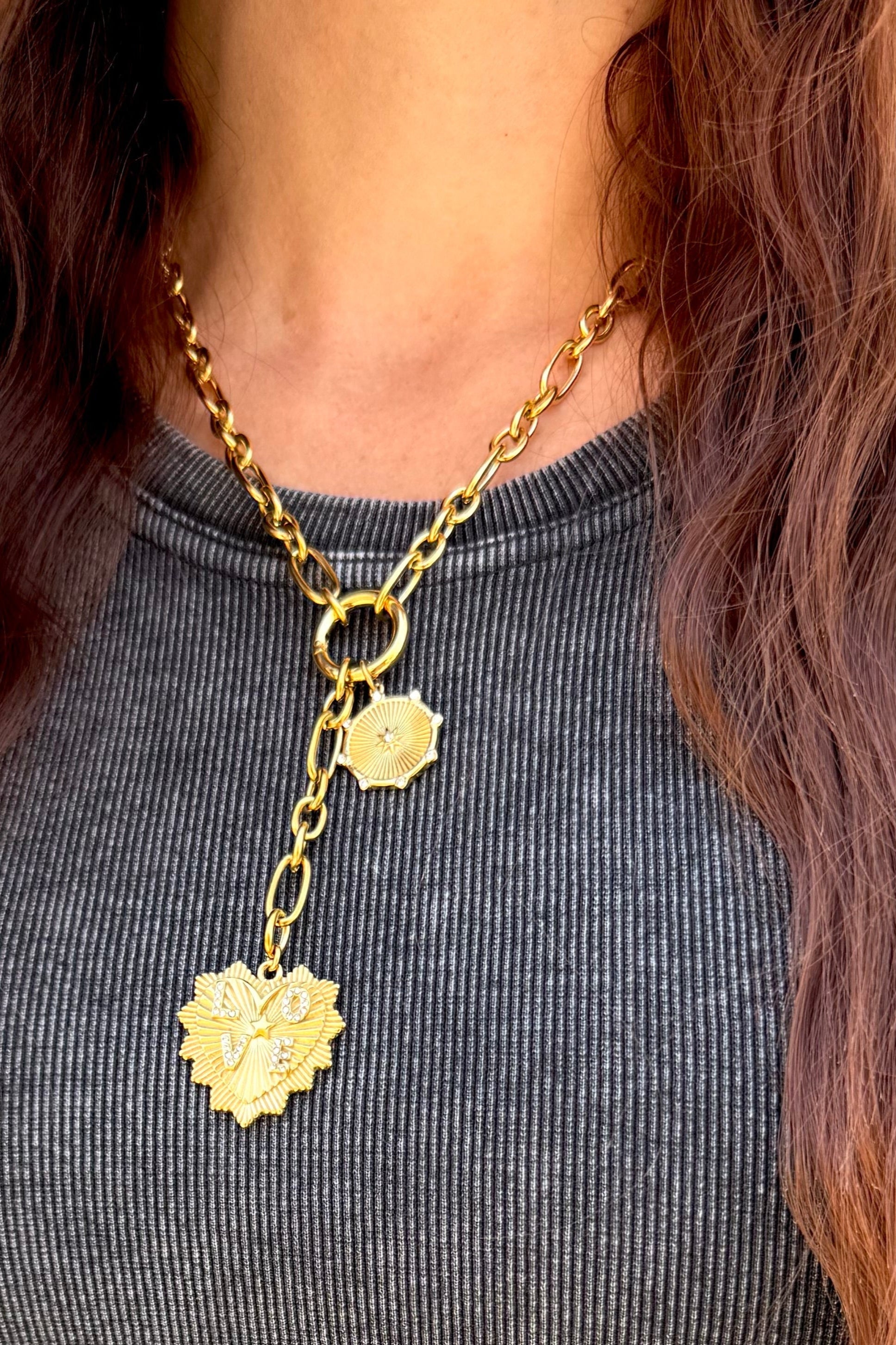 LOVE Tassel Pendant Necklace