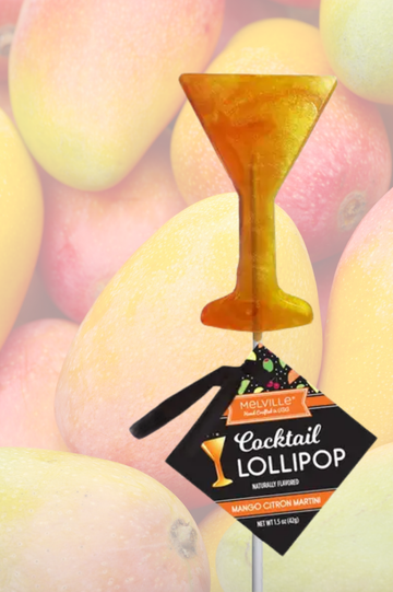 Gourmet Cocktail-Inspired Hard Candy Treat | Mango Citron Martini