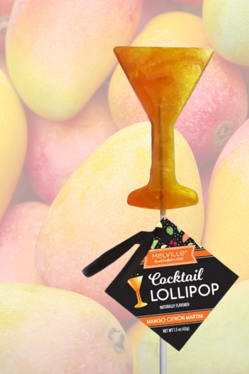 Gourmet Cocktail-Inspired Hard Candy Treat | Mango Citron Martini