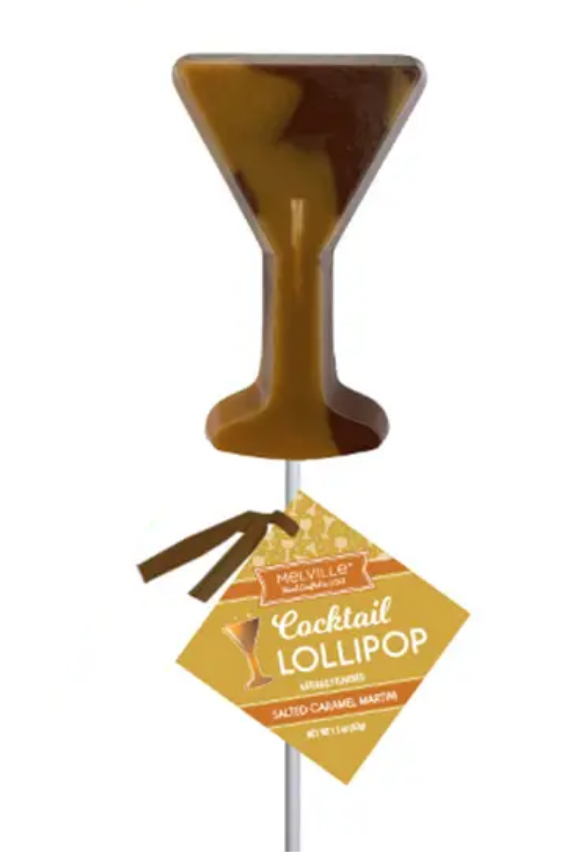 Gourmet Chocolate Cocktail Lollipops | Salted Caramel Martini