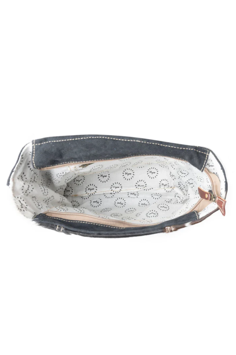 Garnate Canvas & Hairon Bag | Myra