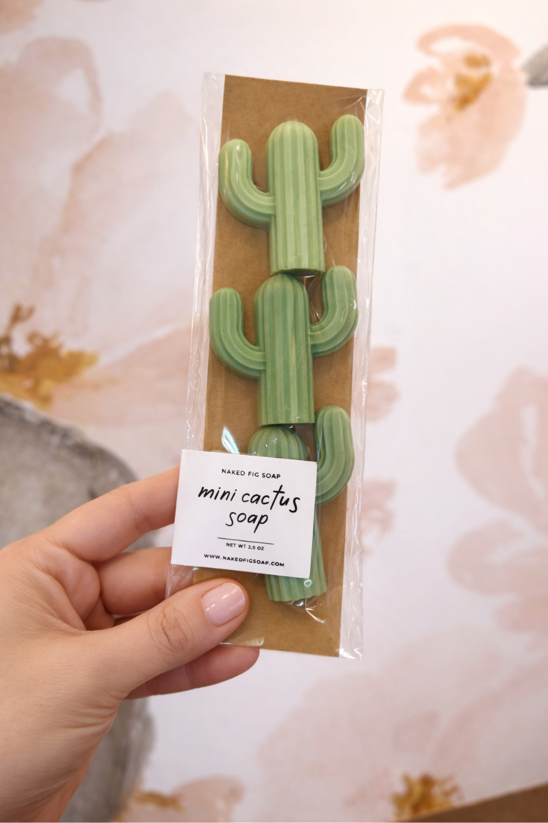 Naked Fig Mini Cactus Bar Soap | Set of 3