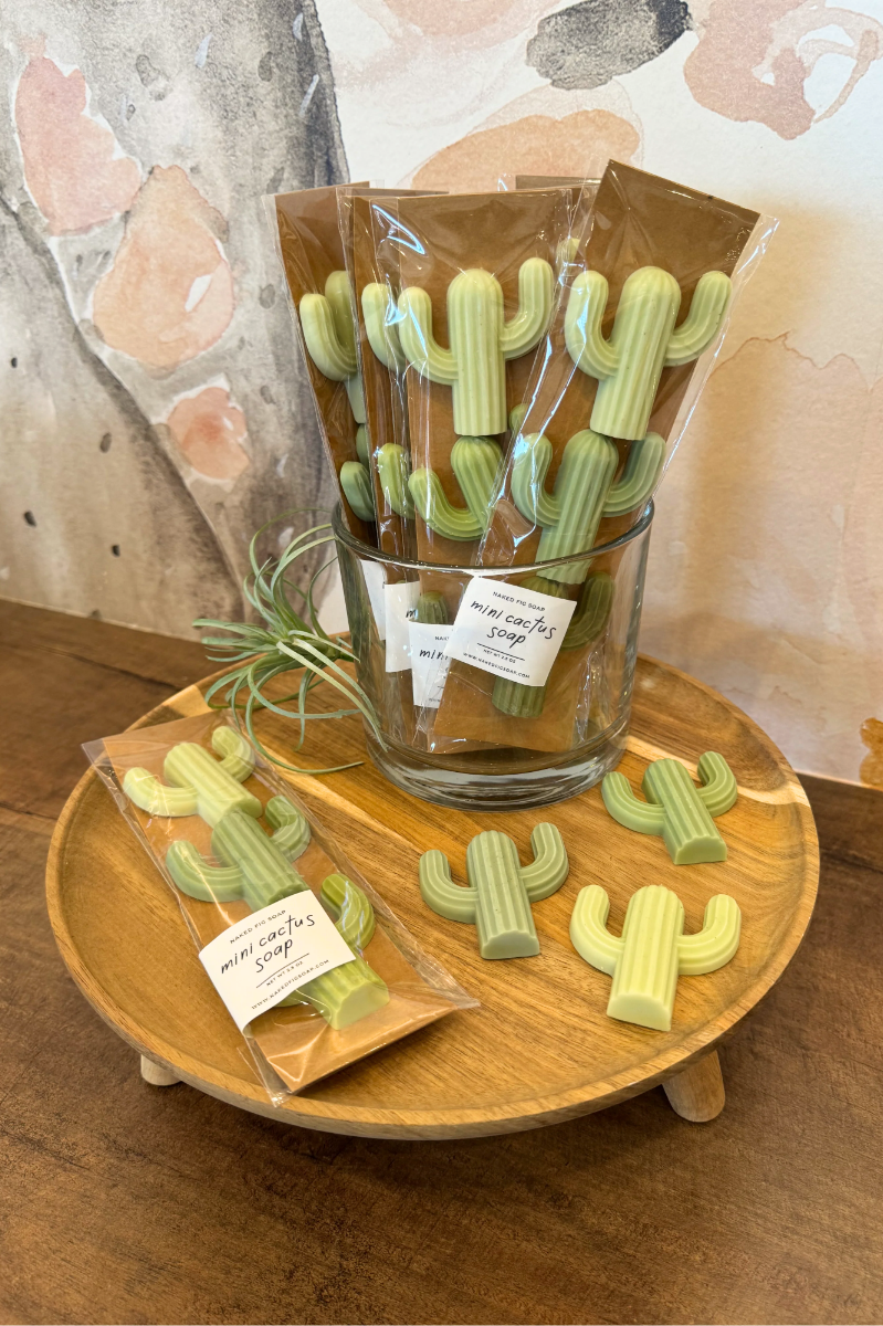 Naked Fig Mini Cactus Bar Soap | Set of 3