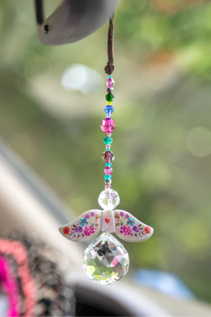 Angel Sun Catcher Car Charm | Natural Life