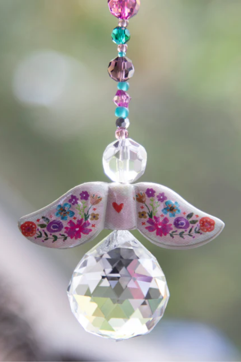 Angel Sun Catcher Car Charm | Natural Life