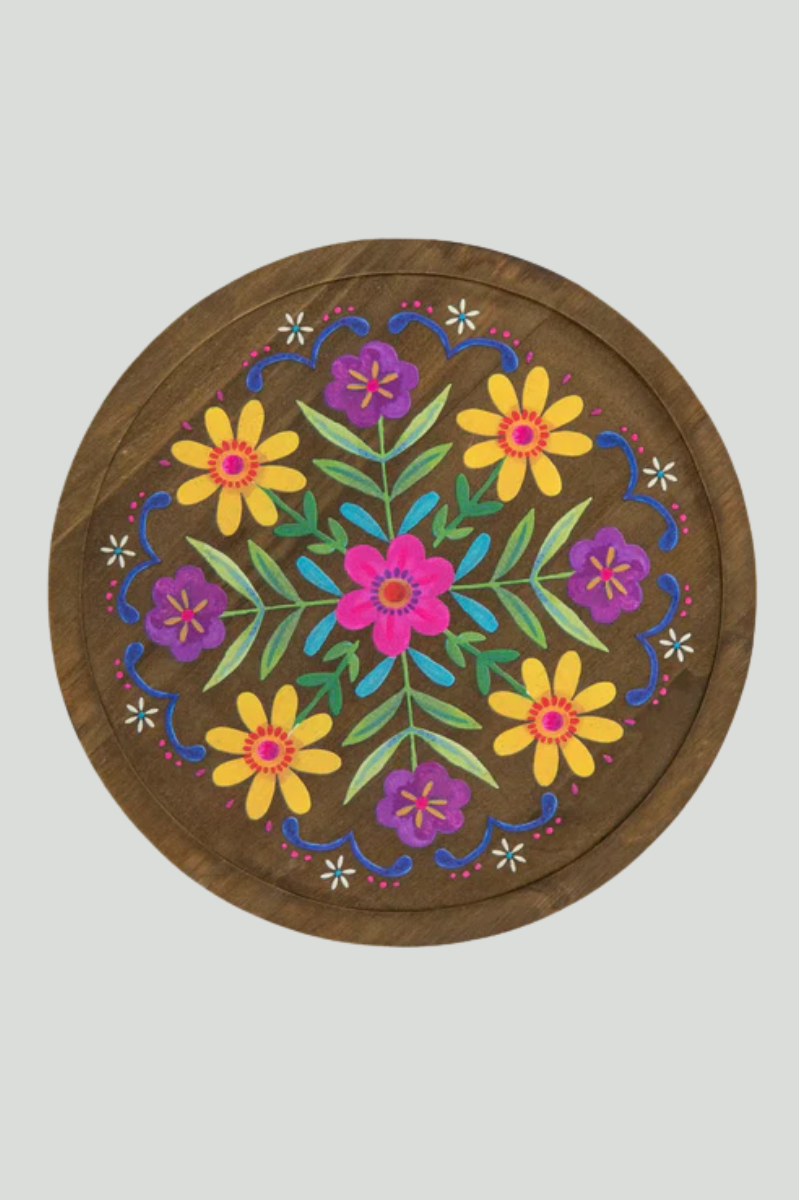 Folk Flower Clip On Sofa Tray Table | Natural Life
