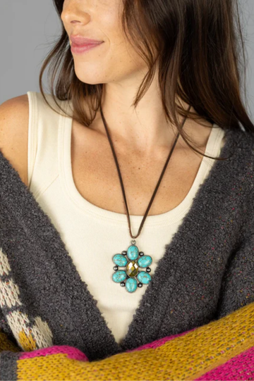 Turquoise Gemstone Pendant Necklace | Natural Life