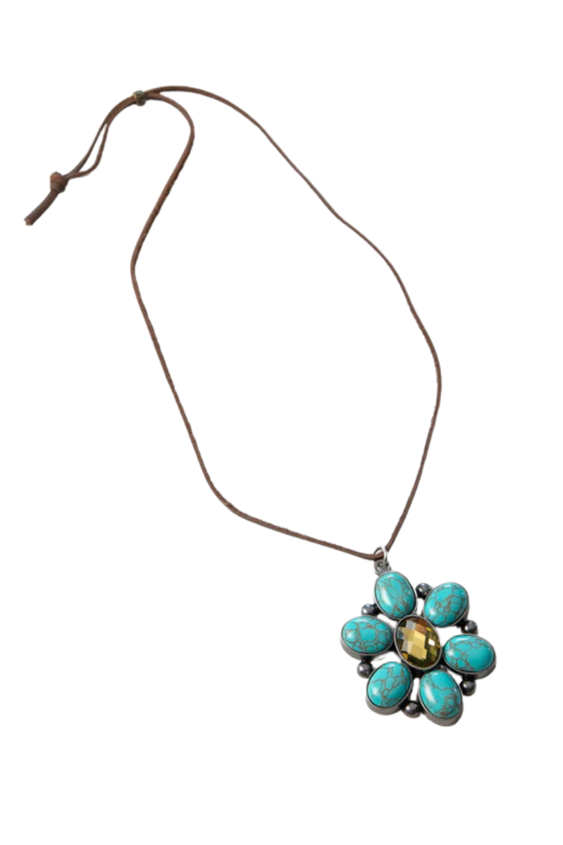 Turquoise Gemstone Pendant Necklace | Natural Life