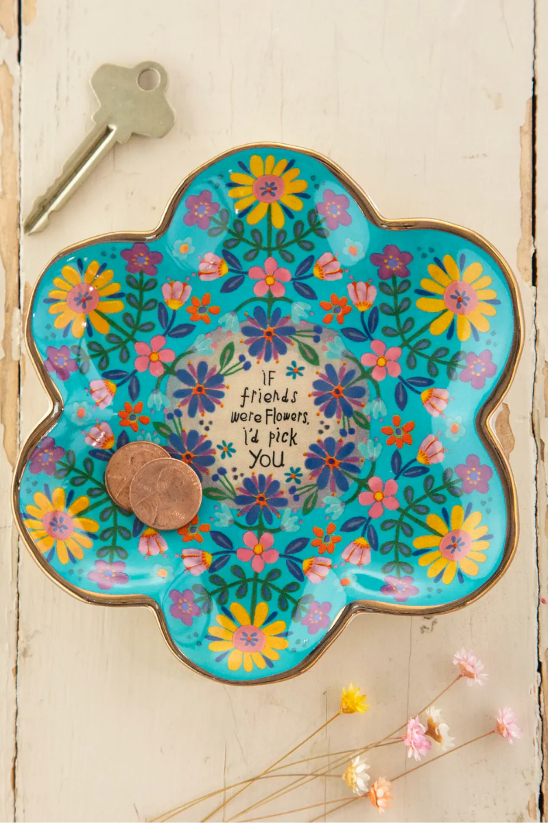 Artsy Ceramic Trinket Dish | Friends Were Flowers