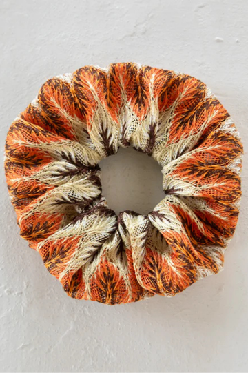 Burnt Orange Crochet Scrunchie | Natural Life