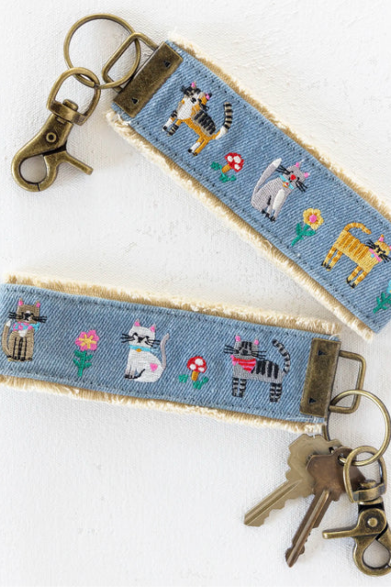 Embroidered Key Chain | Natural Life
