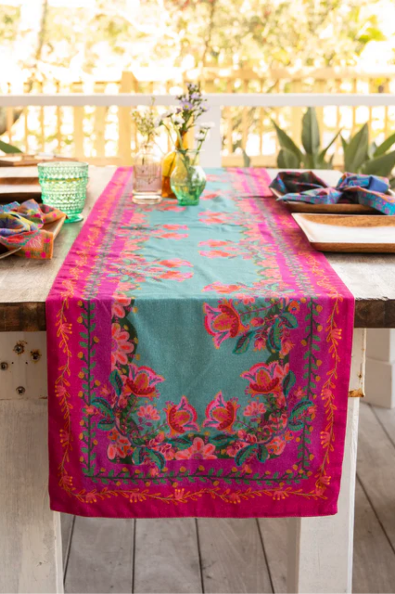 Double-Sided Bohemian Bungalow Table Runner | Natural Life