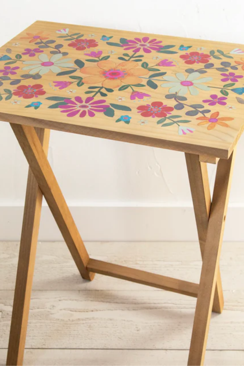 Wooden TV Tray Table | Natural Life