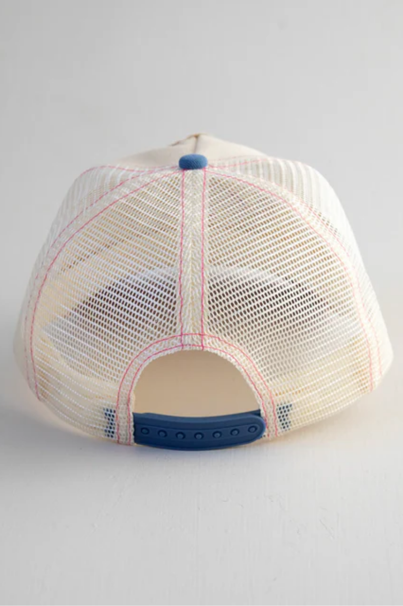 Peace Sign Canvas Trucker Hat | Natural Life