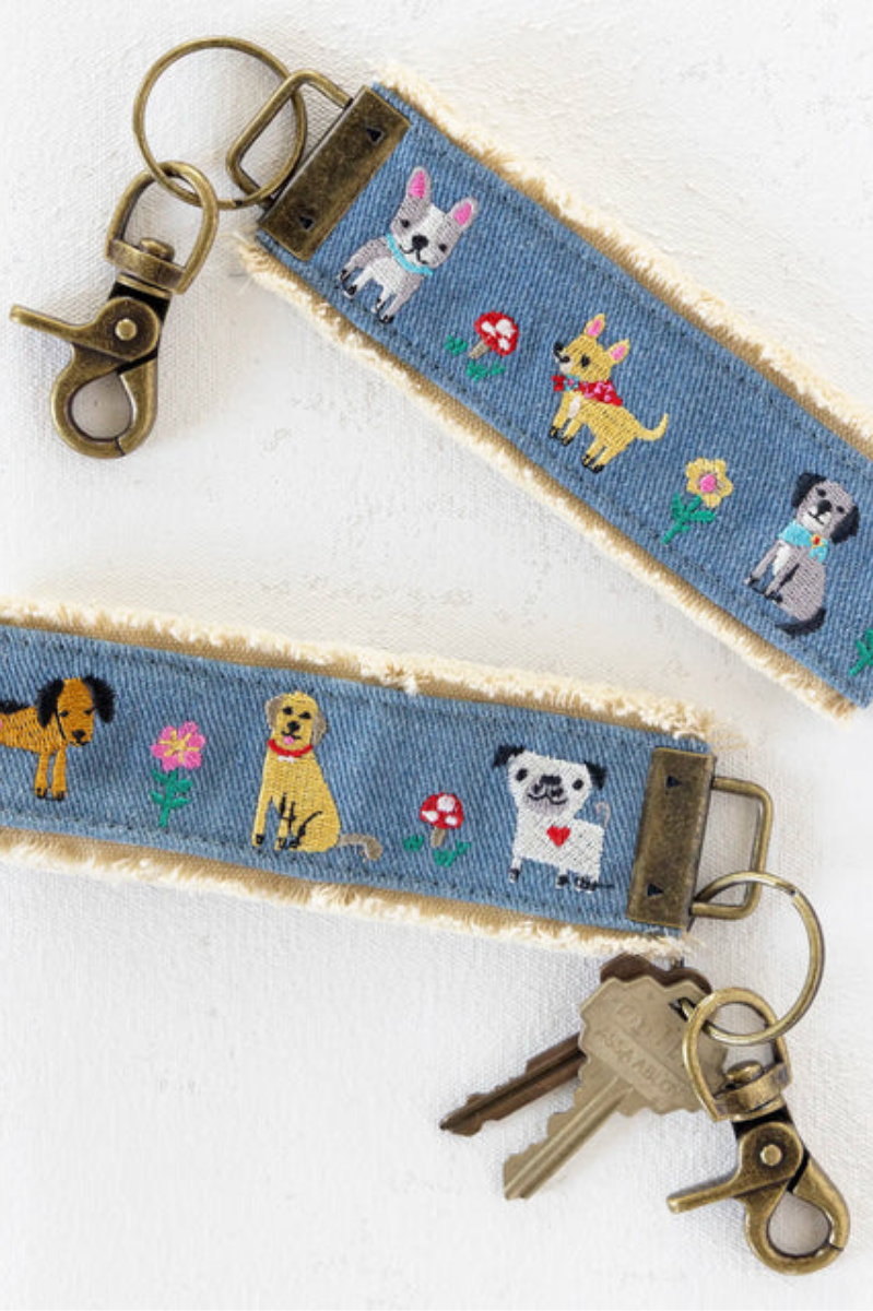 Embroidered Key Chain | Natural Life