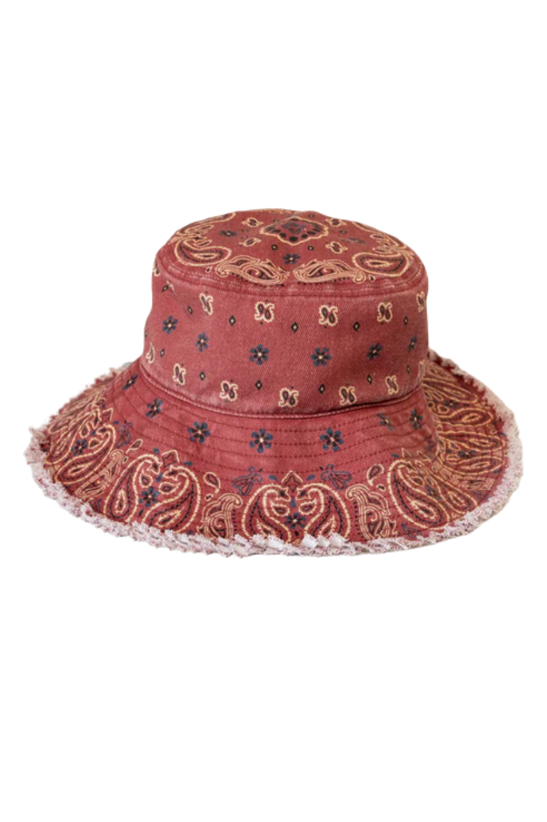 Sandy Days Red Bucket Hat | Natural Life
