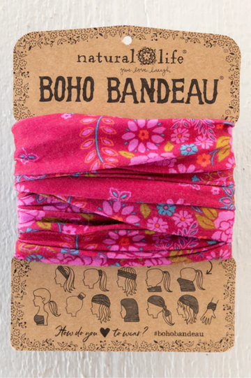 Full Boho Bandeau? Headband | Merlot Floral Bandana