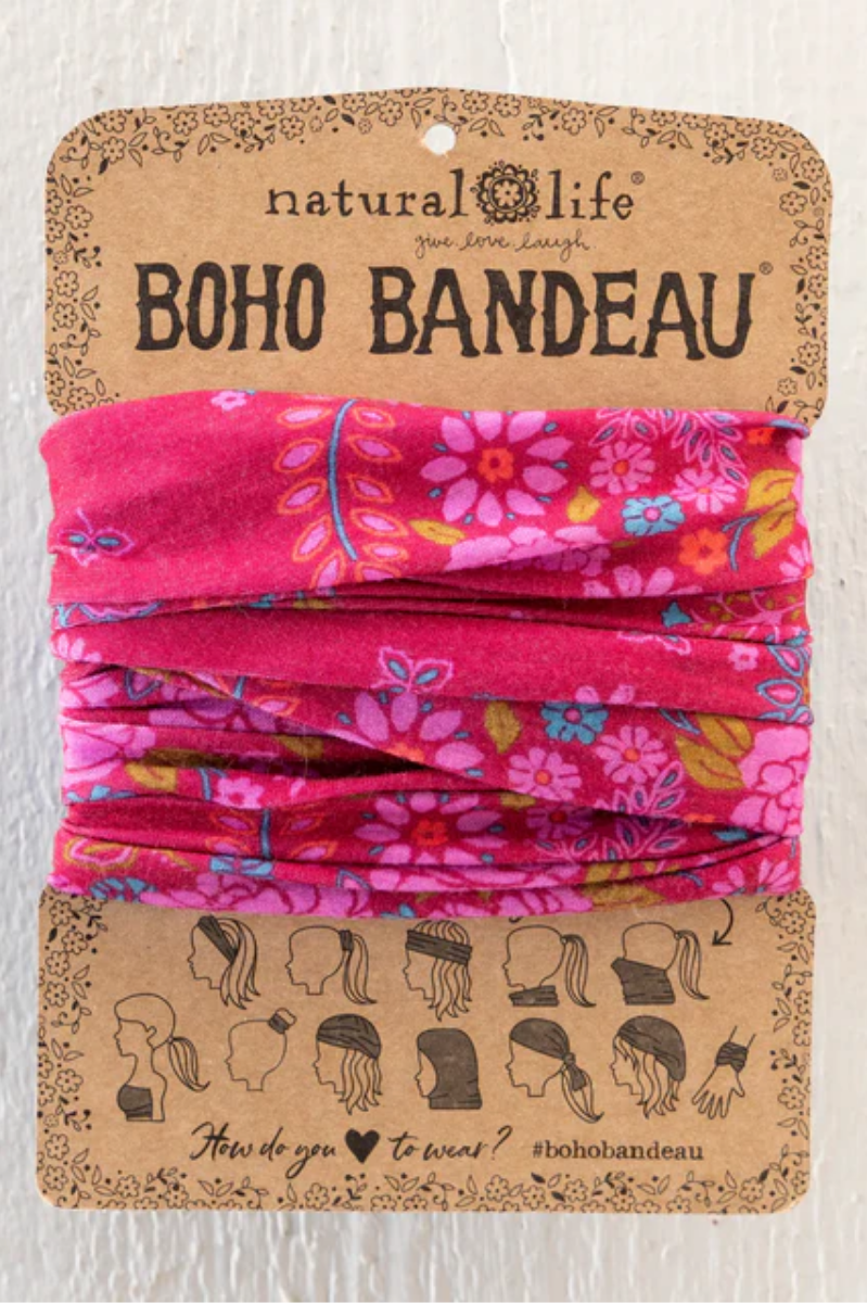 Full Boho Bandeau? Headband | Merlot Floral Bandana