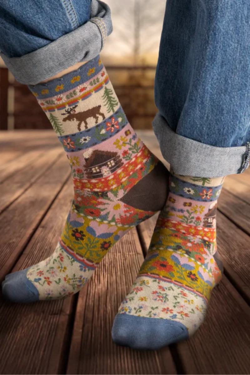 Animal Boxed Boho Sock Set, Set of 3 | Natural Life