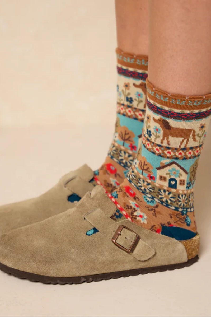 Animal Boxed Boho Sock Set, Set of 3 | Natural Life