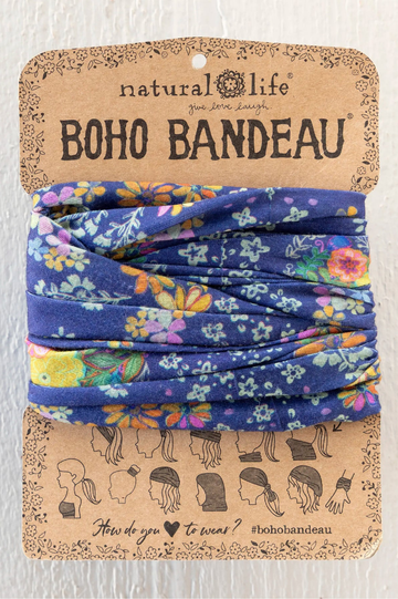 Full Boho Bandeau? Headband | Tropic Bandana Navy