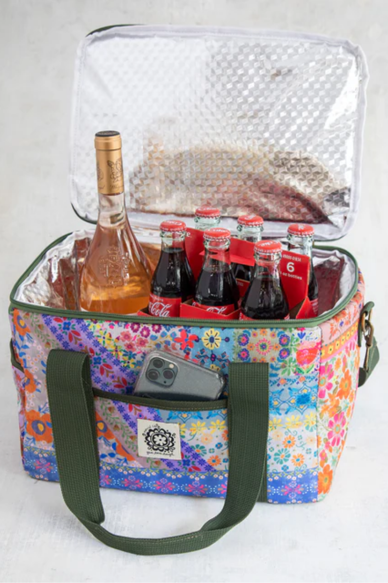 Folk Flower Cooler Tote | Natural Life