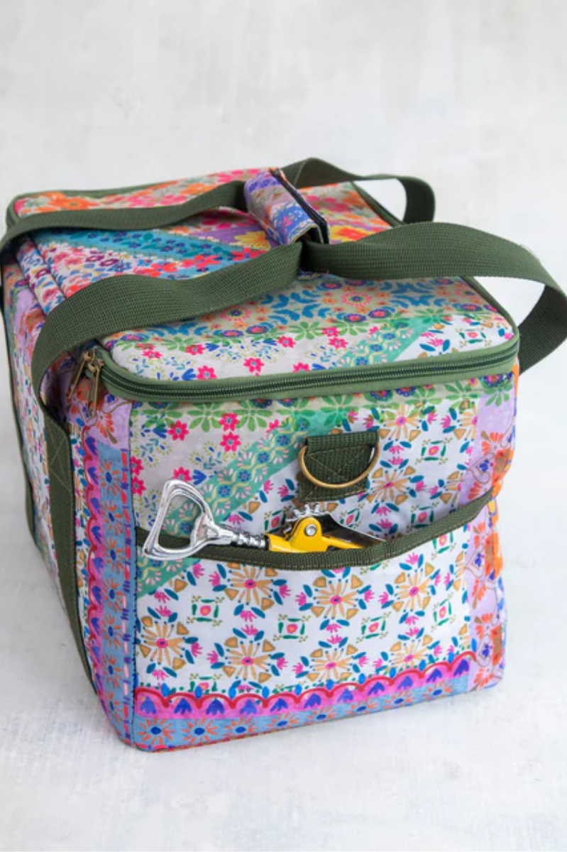 Folk Flower Cooler Tote | Natural Life