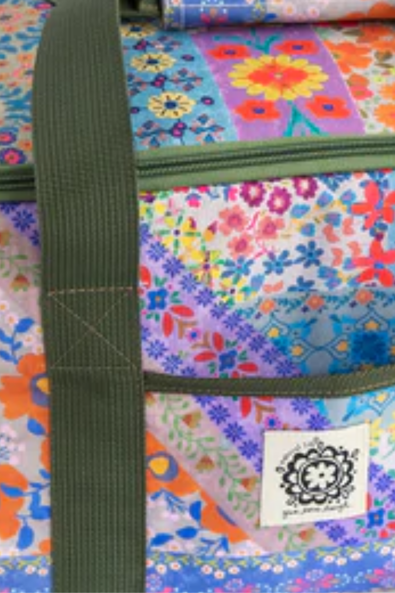 Folk Flower Cooler Tote | Natural Life