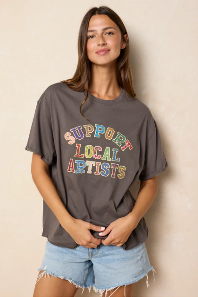 Take It In Cotton Applique Tee | Natural Life